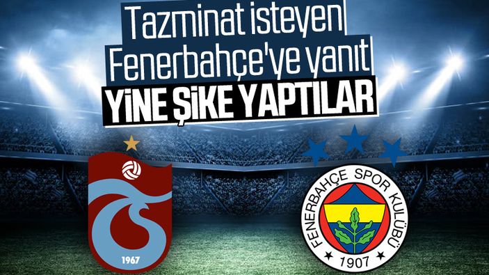 Trabzonspor'dan Fenerbahçe'ye: Yine şike yaptılar