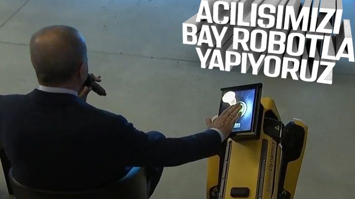 Cumhurbaşkanı Erdoğan'dan robotlu açılış