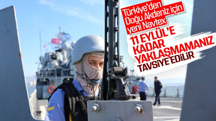 Doğu Akdeniz'de atış eğitimi için Navtex ilan edildi