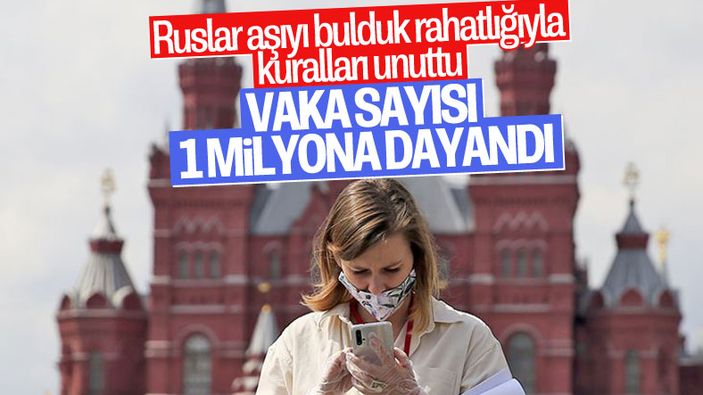 Rusya'da koroanvirüs vaka sayısı 1 milyona yaklaştı