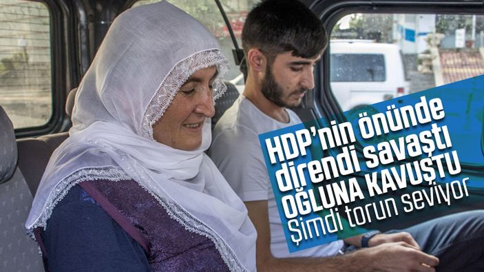 Oğlunu terörden kurtaran Hacire anne, artık torun seviyor
