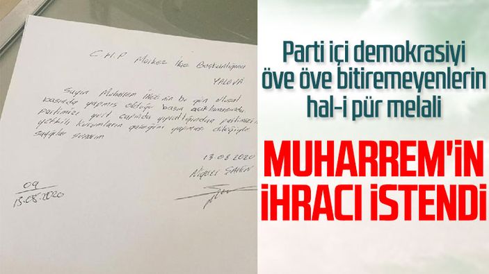 CHP'li Muharrem İnce hakkında ihraç dilekçesi veren kişi konuştu