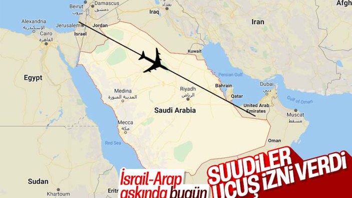 Suudi Arabistan, hava sahasını BAE-İsrail uçuşlarına açtı