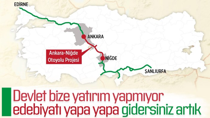 Şanlıurfa'dan Edirne'ye kadar kesintisiz ulaşım sağlacanak