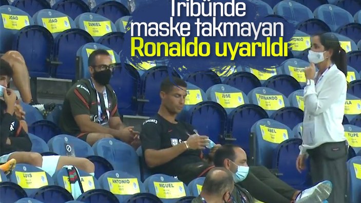 Ronaldo'ya maske uyarısı