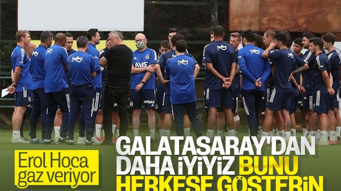 Erol Bulut derbi öncesi oyuncularını motive etmeye çalışıyor