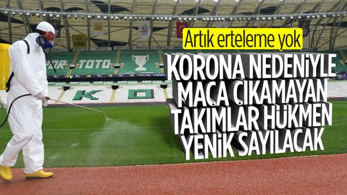 Süper Lig'de korona yüzünden maçlar ertelenmeyecek
