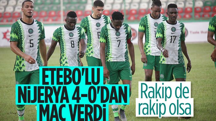Nijerya 4-0 öne geçtiği maçı kazanamadı