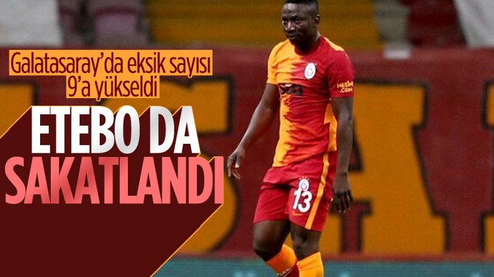 Galatasaray'ın oyuncusu Etebo, milli takım maçında sakatlandı