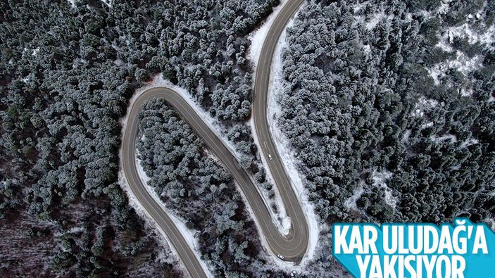 Uludağ yeniden beyaza büründü
