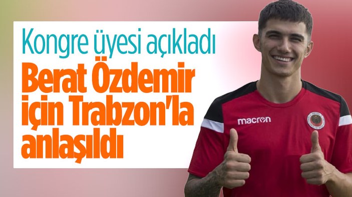 Mehmet Soylu: Berat Özdemir, Trabzonspor'a satıldı
