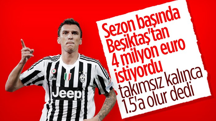 Mario Mandzukic'ten Beşiktaş'a olumlu cevap