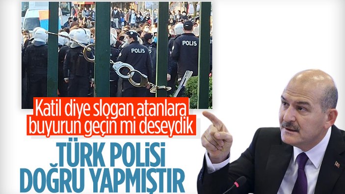 Süleyman Soylu: Türk Polisi, doğru yapmıştır