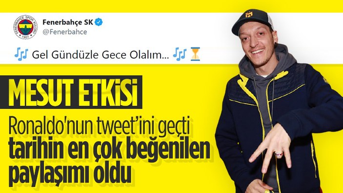 Fenerbahçe'nin Mesut Özil paylaşımı rekor kırdı