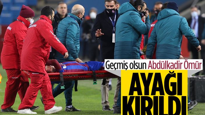 Abdülkadir Ömür'ün ayak bileği kırıldı