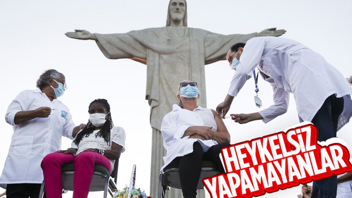 Brezilyalılar aşıyı İsa heykelinin altında yaptırdı