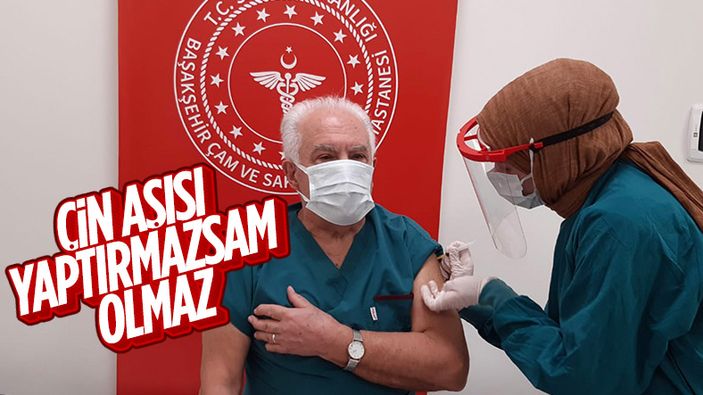 Doğu Perinçek, koronavirüs aşısı yaptırdı
