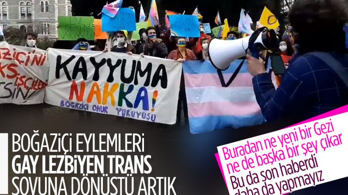 Boğaziçi Üniversitesi'nde LGBT protestosu