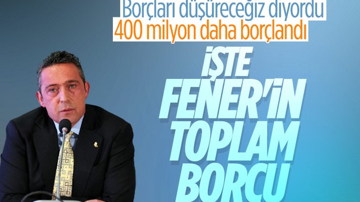 Fenerbahçe'nin toplam borcu 4 milyar 719 milyon lira
