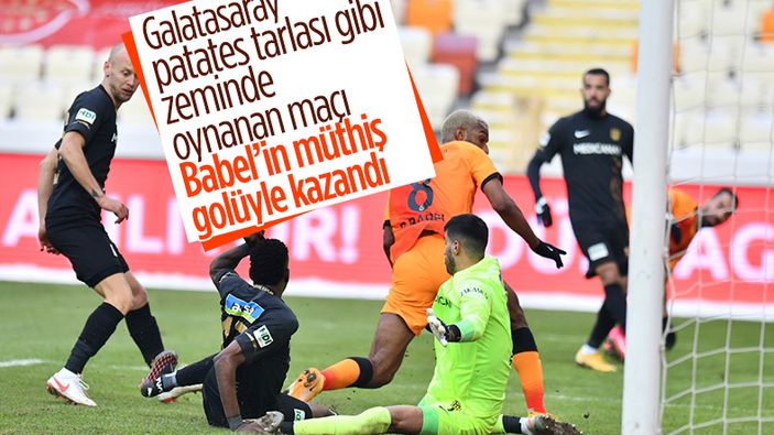 Galatasaray son dakikalarda gelen golle Yeni Malatya'yı yendi