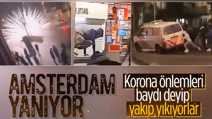 Hollanda'da sokağa çıkma kısıtlamasına karşı protestolar devam ediyor
