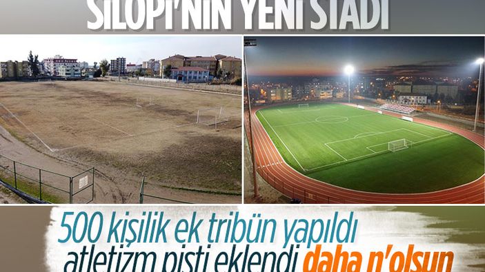 Şırnak’ın Silopi Stadyumu tamamlandı