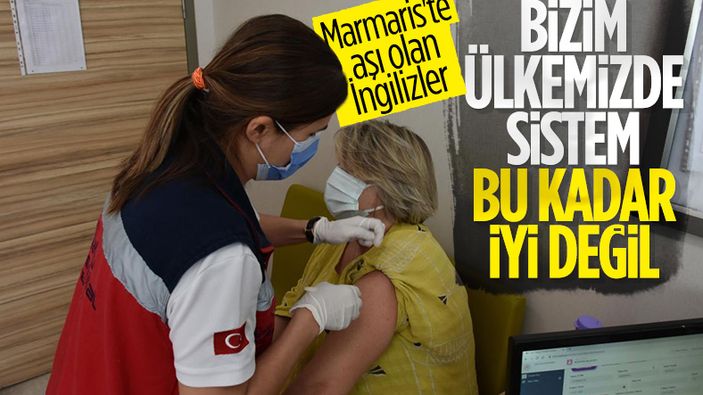Marmaris'in yerleşik yabancıları 2'nci doz aşılarını yaptırdı