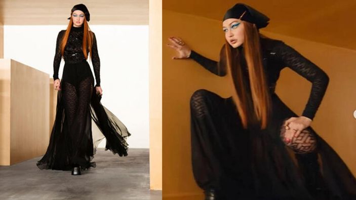 Gigi Hadid, podyuma döndü