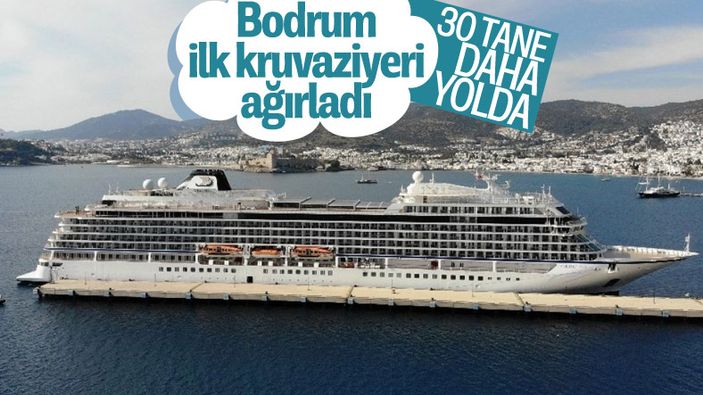 Bodrum'a sezonun ilk kruvaziyeri geldi: 30 gemi daha yolda