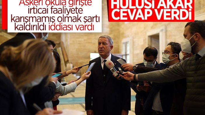Hulusi Akar'dan Kara Harp Okulları'nda 'irtica' iddiasına yalanlama