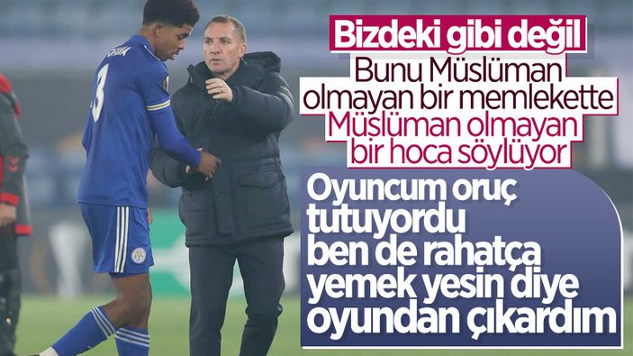 Brendan Rodgers: Fofana'yı orucunu açması için oyundan aldım