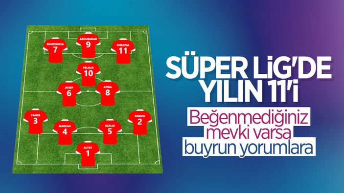 Süper Lig'de sezonun en iyi 11'i
