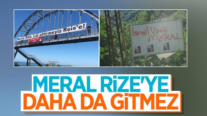 Meral Akşener, Rize'nin her yerinde tepkiyle karşılandı
