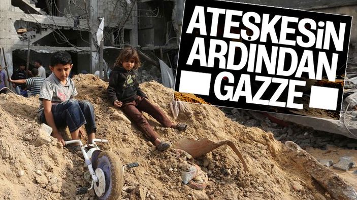 Ateşkes sonrası Gazze'de yaralar sarılıyor