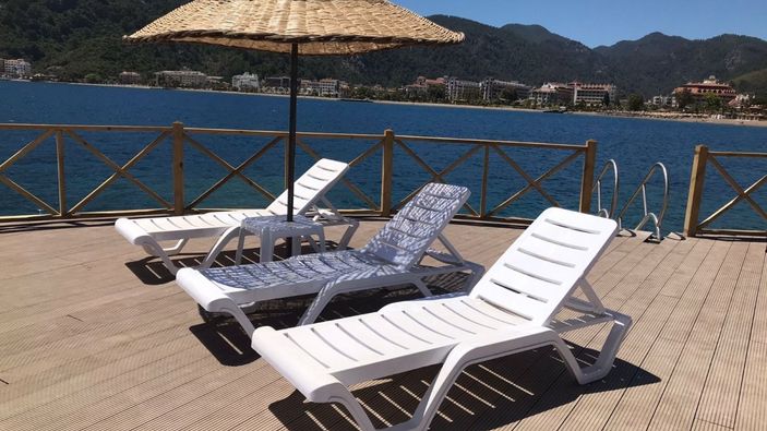 Marmaris’e beş yıldızlı ücretsiz halk plajı tamamlanıyor