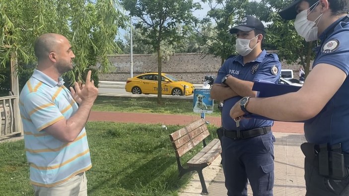 İstanbul'da kısıtlamada parkta bulunanlara ceza kesildi