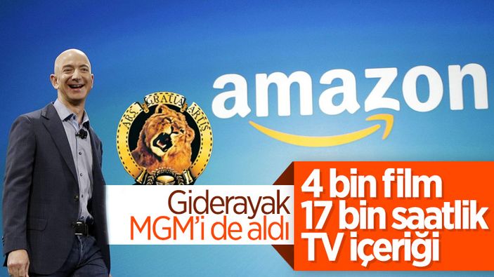 Amazon, ünlü film stüdyosu MGM'yi 8,45 milyar dolara satın aldı