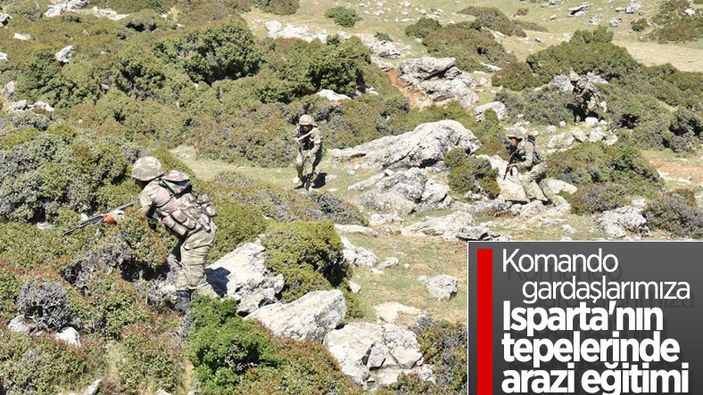 Azerbaycan askerleri, Isparta'da tatbikat yaptı