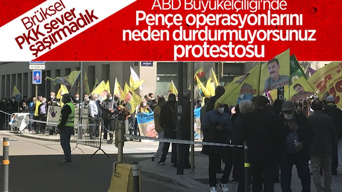 PKK yandaşlarından Brüksel'de gösteri