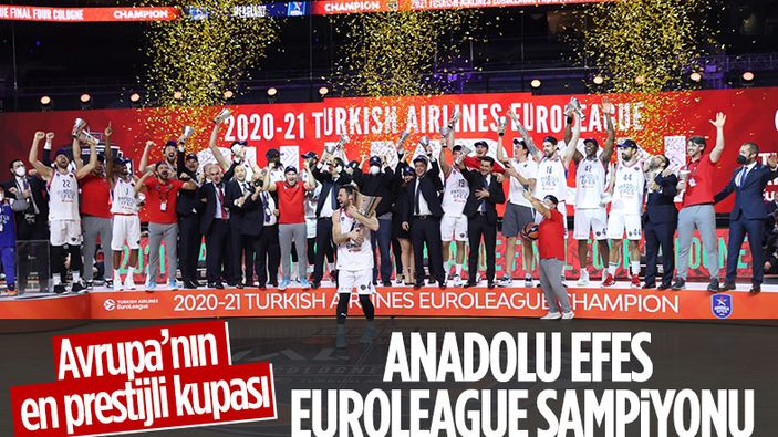 Barcelona’yı mağlup eden Anadolu Efes EuroLeague şampiyonu oldu