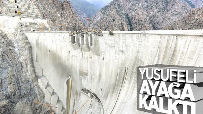 Yusufeli Barajı gövde inşaatı çalışmaları sona erdi