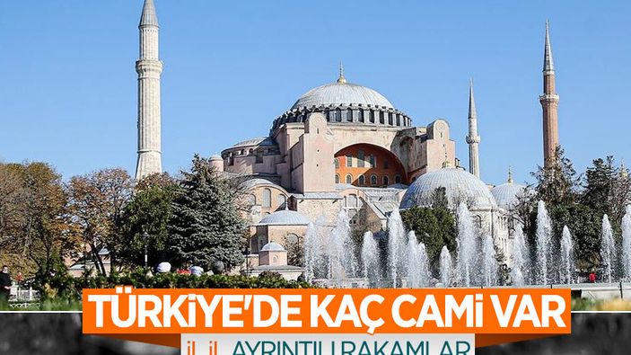 Türkiye genelinde il il cami sayıları