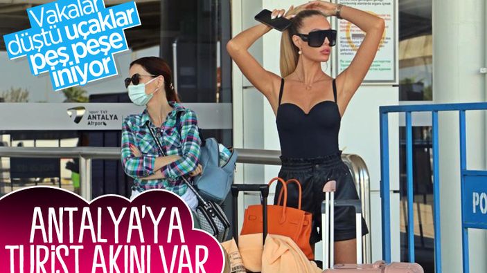 Antalya’ya günlük gelen turist sayısında vaka düşüşü etkisi