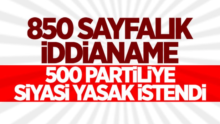 Yargıtay'ın HDP'ye açtığı kapatma davasında 500 partiliye siyasi yasak