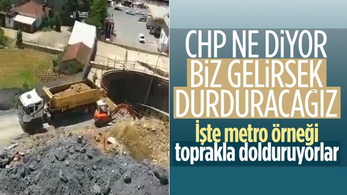 İBB, Yenidoğan Metro Hattı inşaatını hafriyatla kapatmayı sürdürüyor