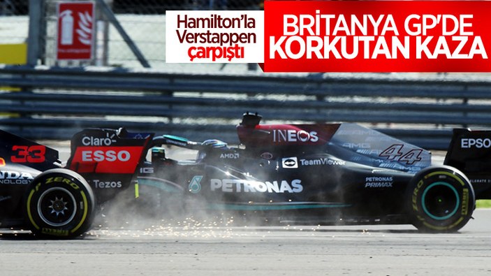 Verstappen ve Hamilton kaza yaptı