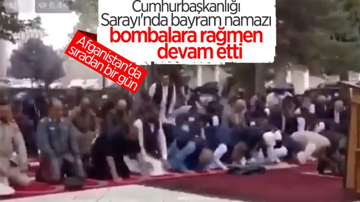 Afganistan'daki bayram namazı sırasında, saray yakınlarına roket atıldı