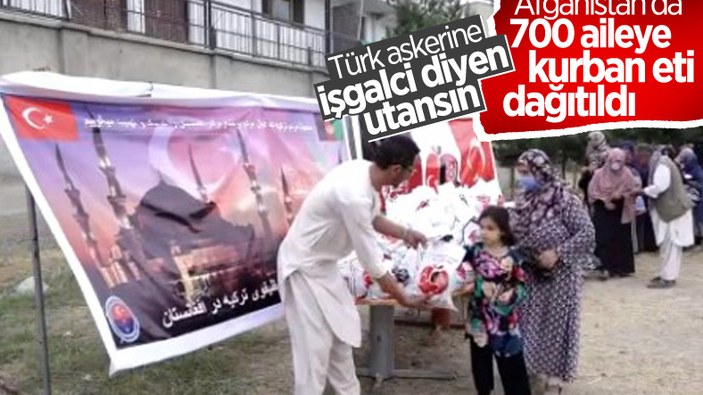 Mehmetçik, Afganistan’daki ihtiyaç sahibi 700 aileye kurban eti dağıttı