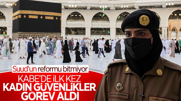 Suudi Arabistan'da bir ilk: Kadın güvenlikler Hac sırasında nöbette