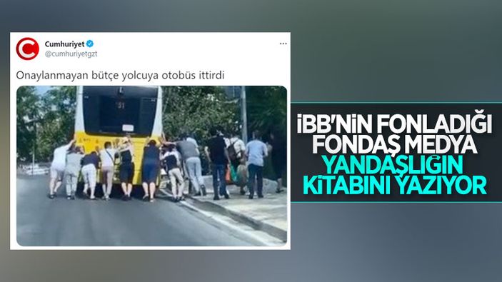 Cumhuriyet gazetesinin güldüren otobüs arızası haberi